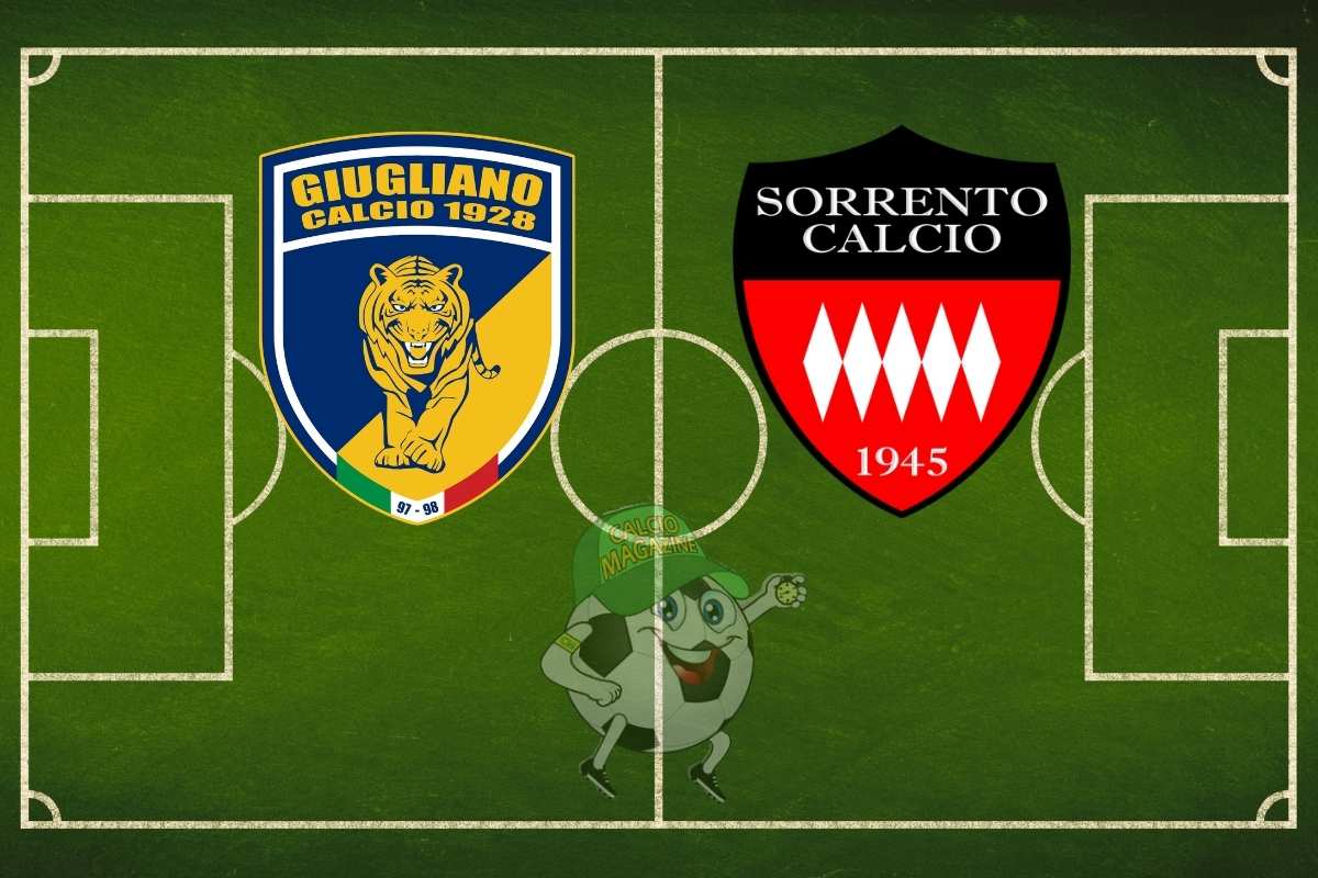 Giugliano Sorrento cronaca diretta live risultato in tempo reale