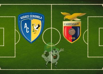 Audace Cerignola Casertana cronaca diretta live risultato in tempo reale
