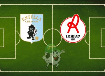 Entella Vicenza cronaca diretta live risultato in tempo reale