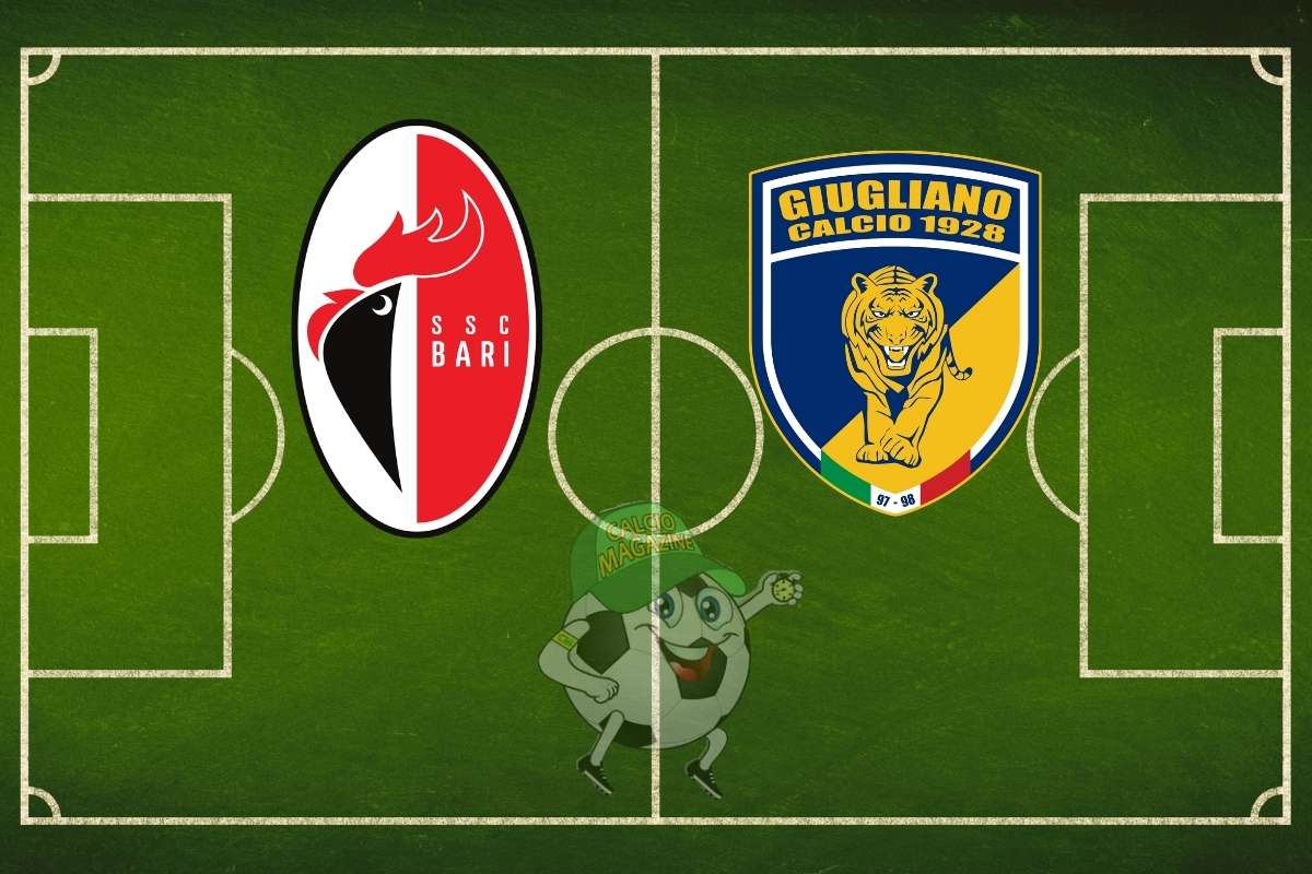 Bari Giugliano cronaca diretta live risultato in tempo reale
