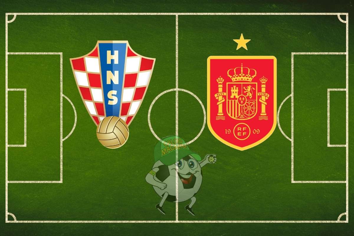 Croazia Spagna cronaca diretta live risultato in tempo reale