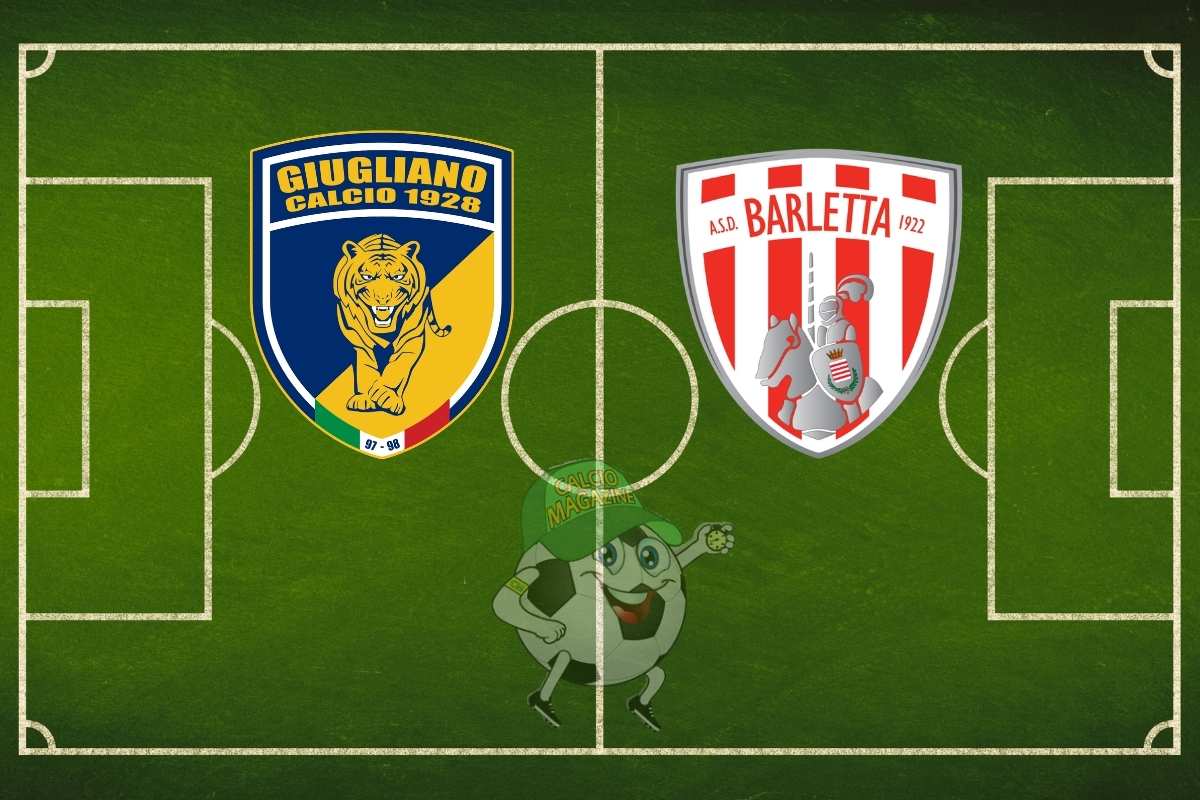 Giugliano Barletta cronaca diretta live risultato in tempo reale