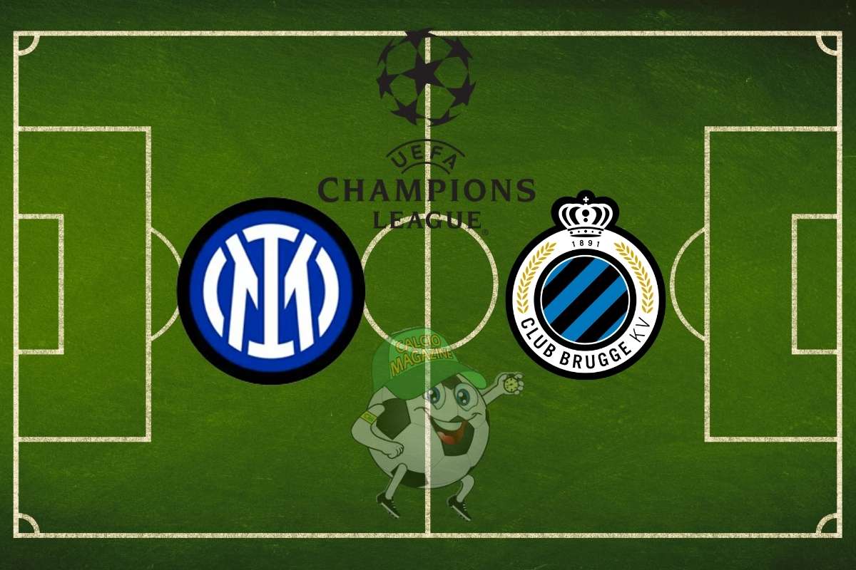 Inter Club Brugge cronaca diretta live risultato in tempo reale