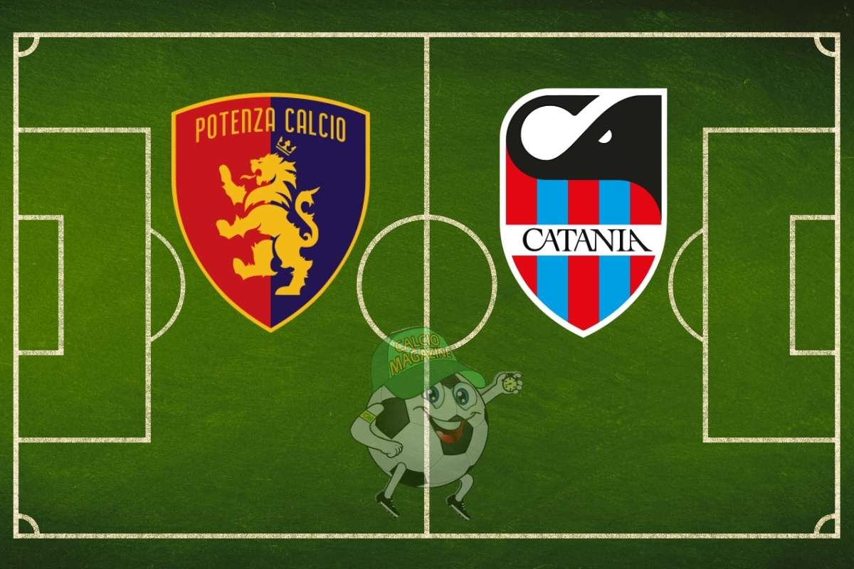 Potenza Catania cronaca diretta live risultato in tempo reale