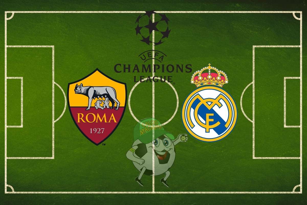 Roma Real Madrid cronaca diretta live risultato in tempo reale