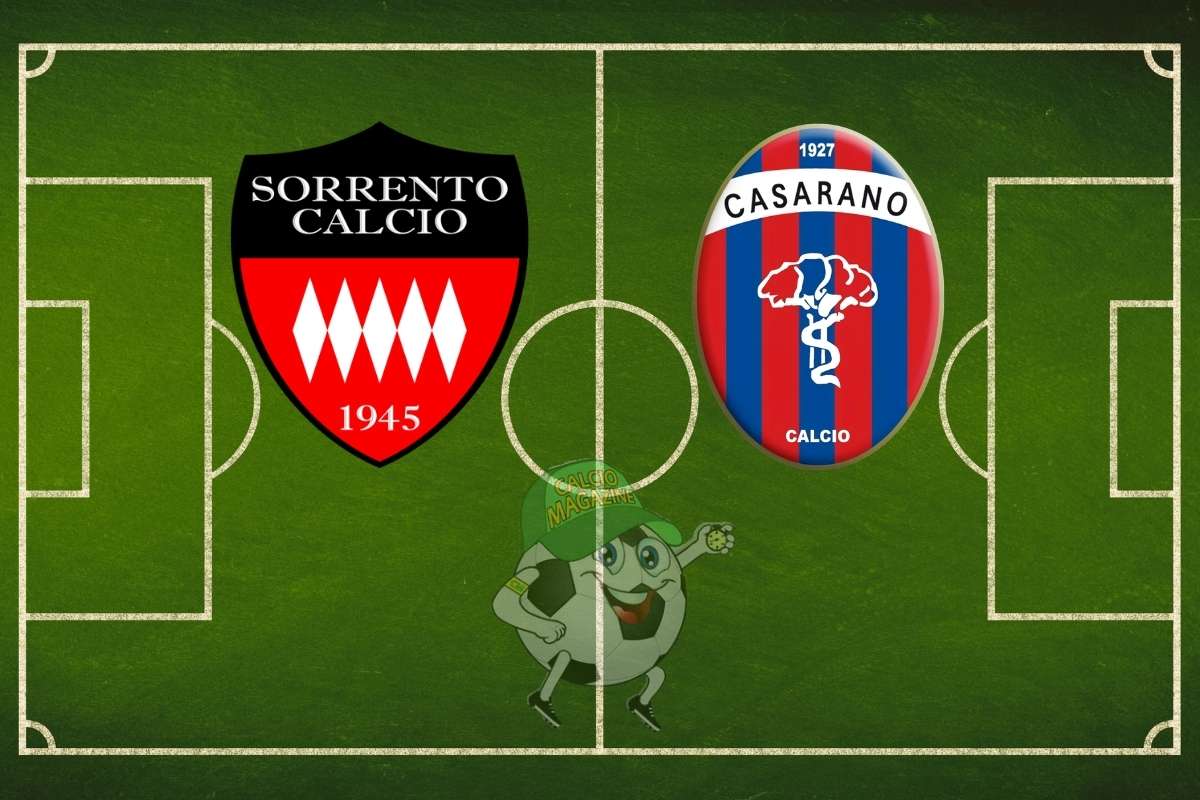 Sorrento Casarano cronaca diretta live risultato in tempo reale