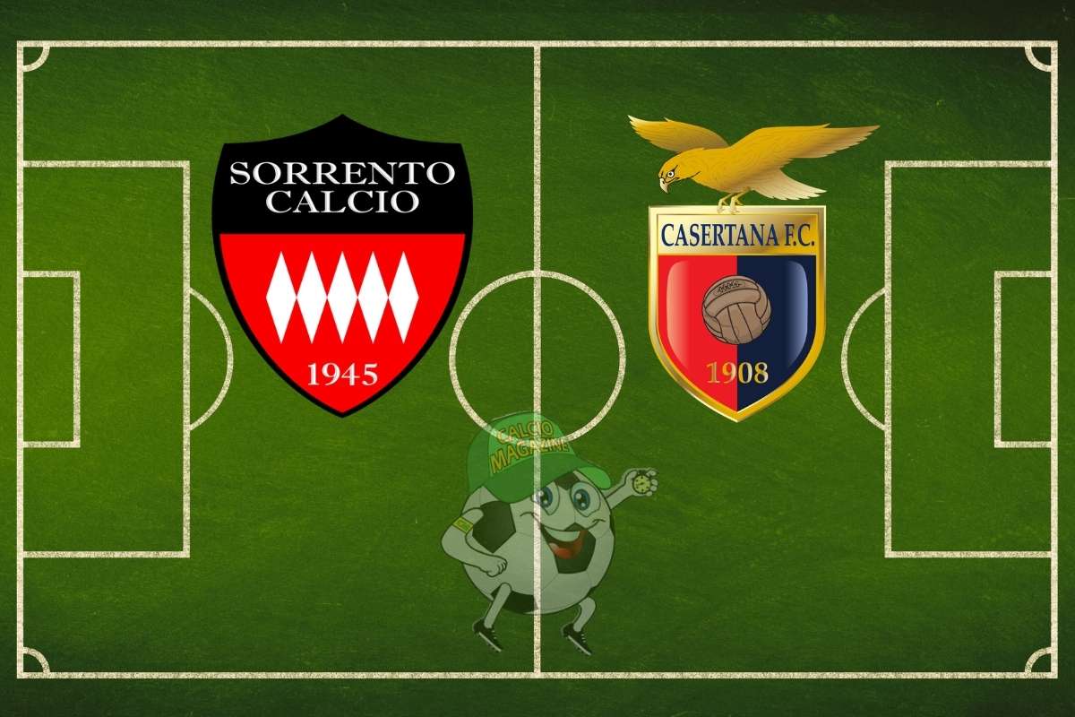Sorrento Casertana cronaca diretta live risultato in tempo reale